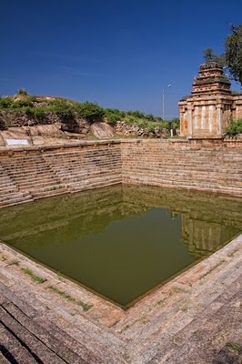 Temple pond at Melukote
